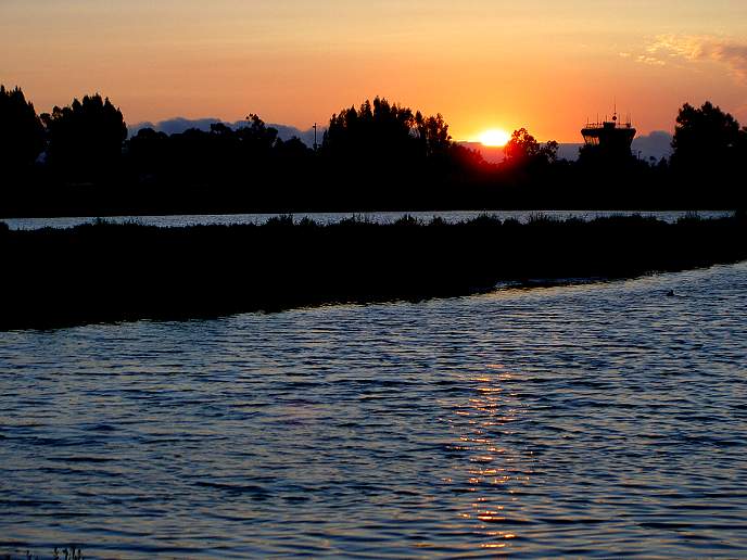 Palo Alto Baylands, Airport Sunset