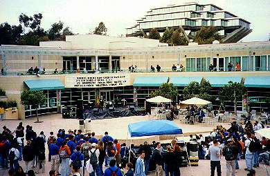 Student center and Geisel Library